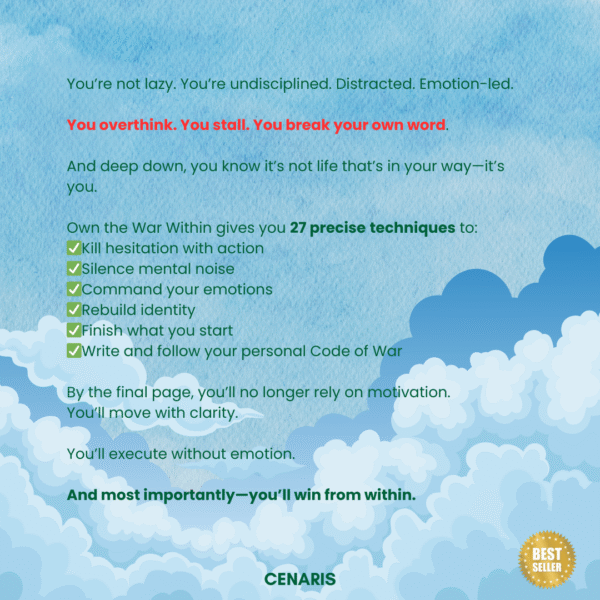 Back cover of Own the War Within by Cenaris