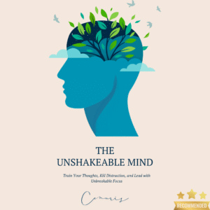 The Unshakeable Mind book cover on a clean backdrop